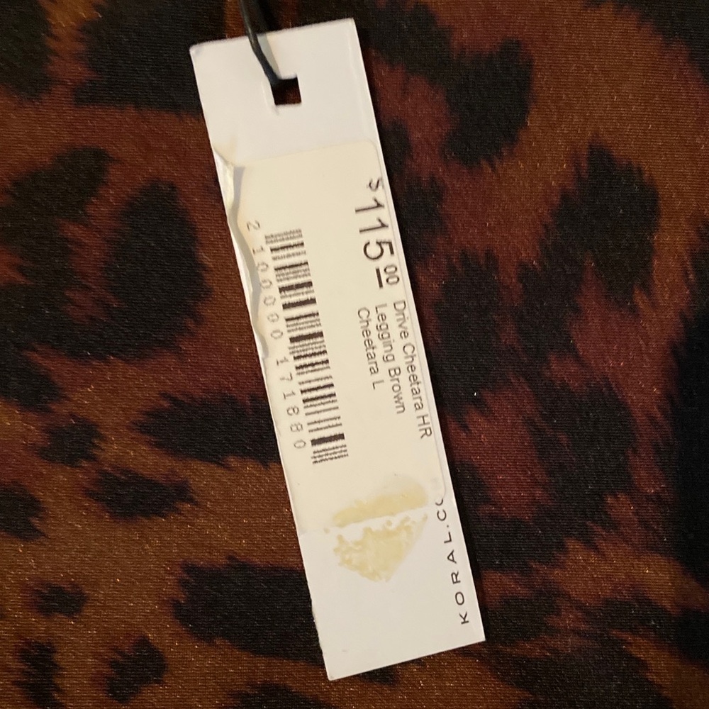 Koral Brown and Black Animal Print Leggings - Picture 3 of 7